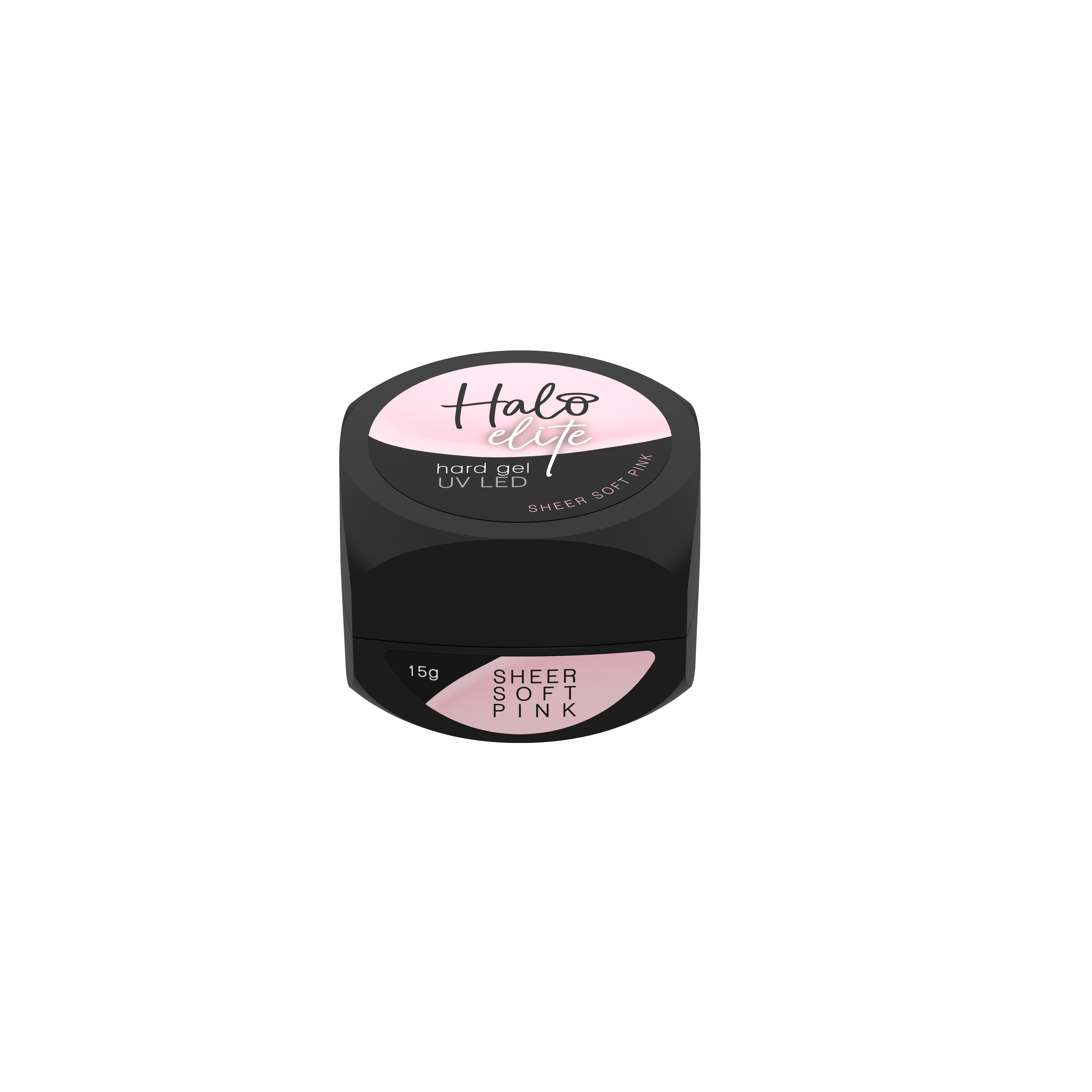 Halo Elite Hard Gel Sheer Soft Pink 15g (uitlopend)