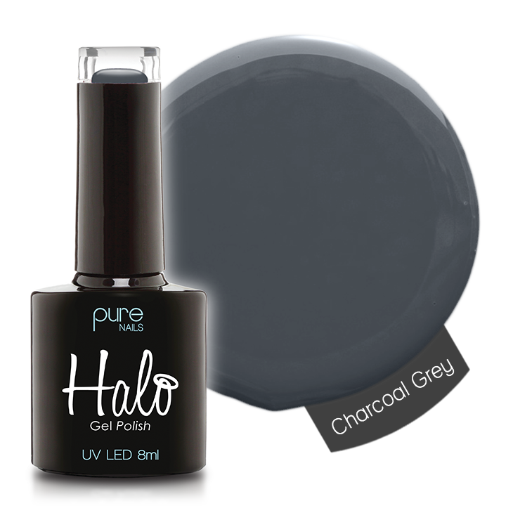 Halo Gel Polish 8ml Charcoal Grey