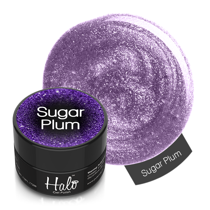 Halo Gel Polish 8ml Sugar Plum (Glitter)