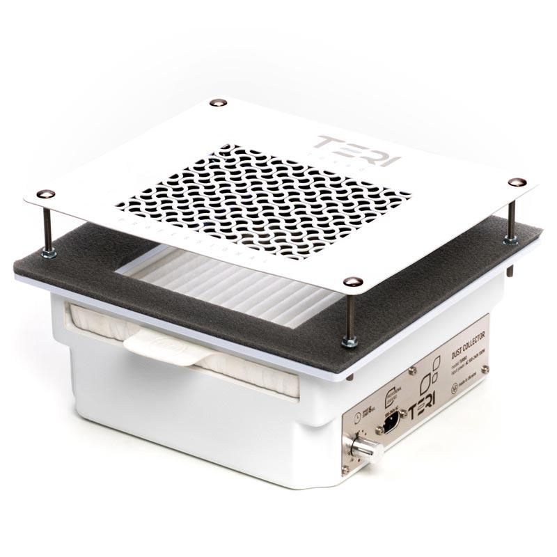 Teri Turbo white (silver mesh) - Inbouw afzuigsysteem met HEPA filter