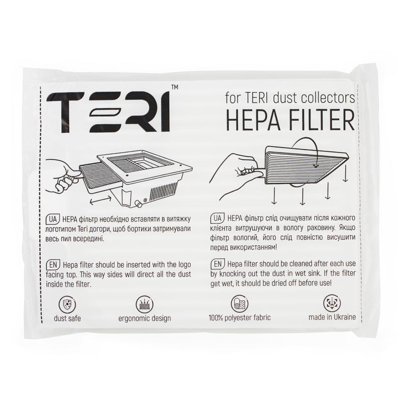 Teri Filter voor afzuigsysteem (HEPA) - Universeel