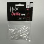 Halo Jellie Nail Tips 50st Stiletto Long Sizes 8 One Size