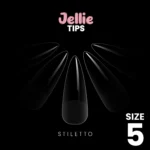 Halo Jellie Nail Tips 50st Stiletto Sizes 5 One Size